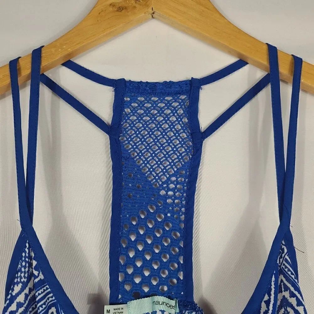 Maurices Blue and White Patterned Tanktop - Picture 4 of 8